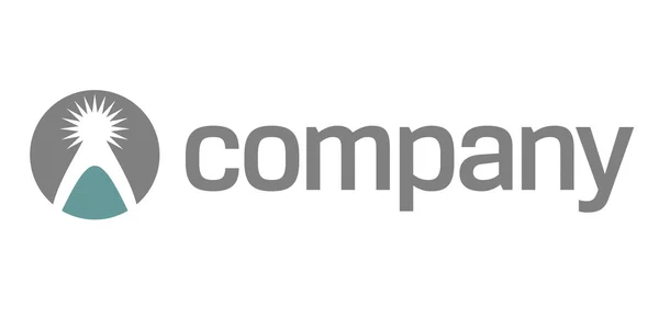 Charity Company Logo Mountain Icon — Stock Vector