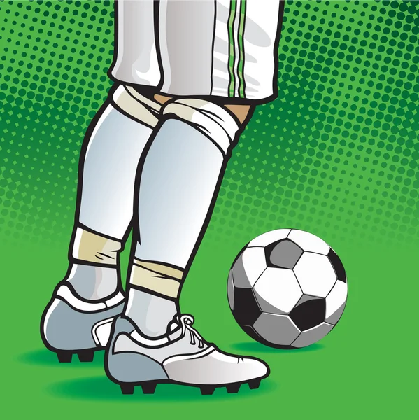 サッカーの選手 — ストックベクタ