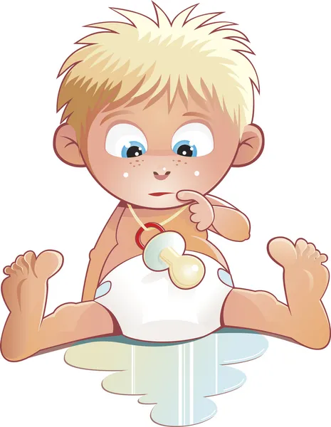かわいい赤ちゃん — ストックベクタ