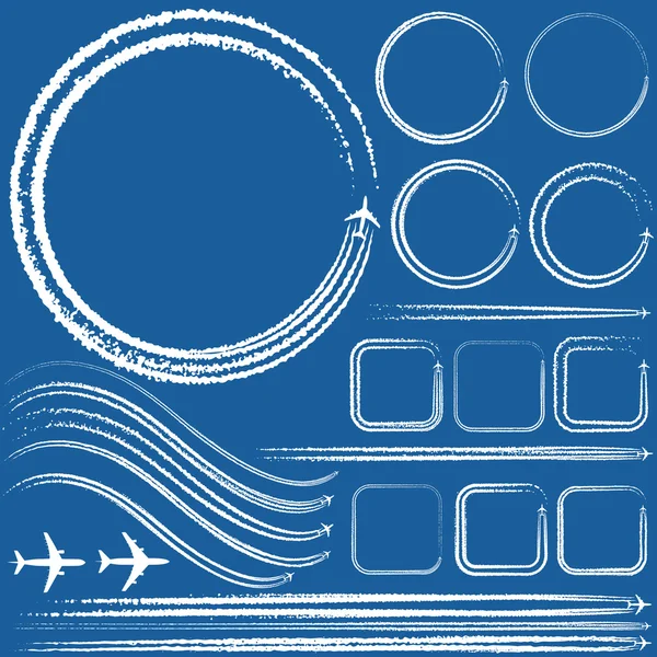 Éléments de conception des pistes de jet — Image vectorielle