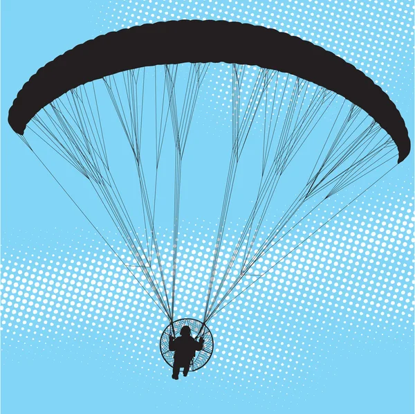 滑翔伞、 动力伞各种 — 图库矢量图片