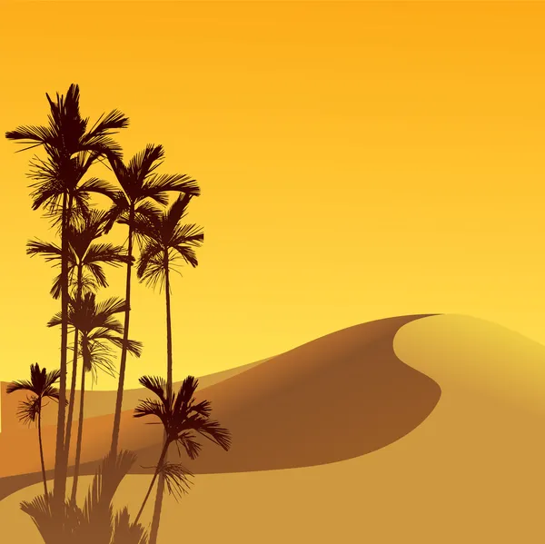 Saharawoestijn — Stockvector