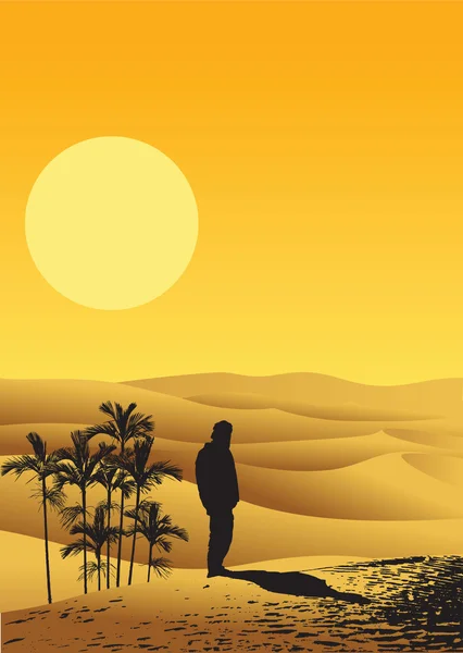 Wüste Sahara — Stockvektor