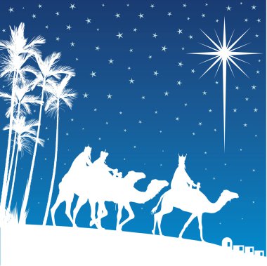 Shining star of Bethlehem. clipart