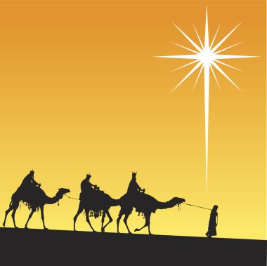 Shining star of Bethlehem. clipart