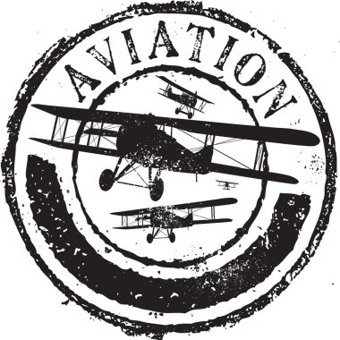 Aviation stamp clipart