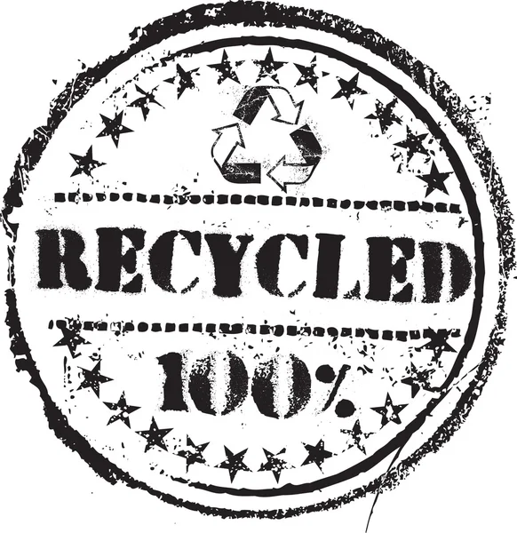 Timbre recyclé — Image vectorielle