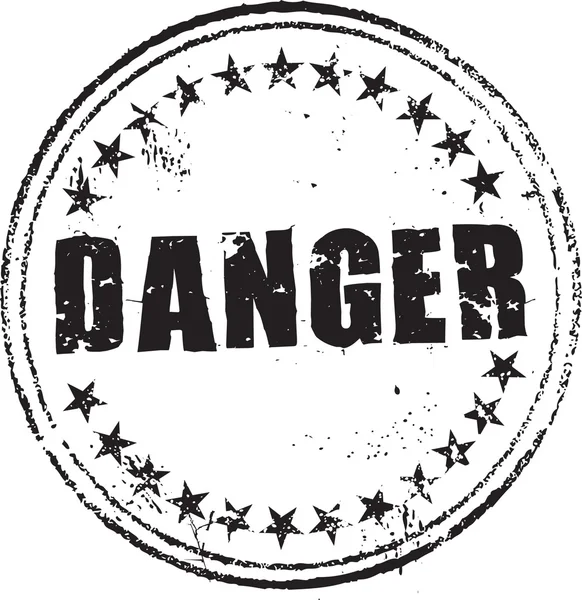 Timbre de danger — Image vectorielle