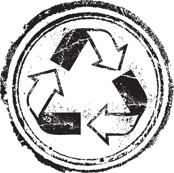 Carimbo reciclado —  Vetores de Stock