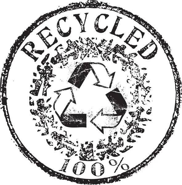 Sello reciclado — Archivo Imágenes Vectoriales