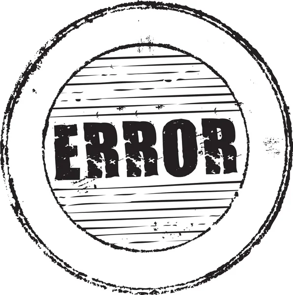 Sello de error — Archivo Imágenes Vectoriales