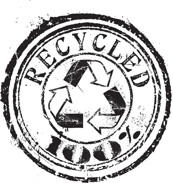 Ανακυκλωμένο σφραγίδα — Διανυσματικό Αρχείο