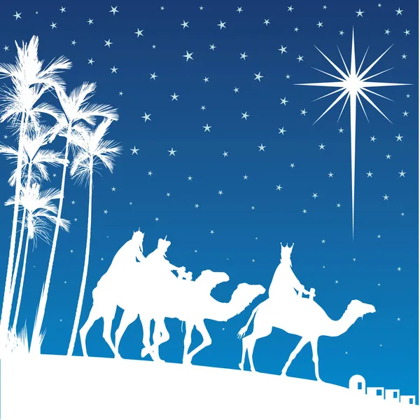 Shining star of Bethlehem. — Wektor stockowy