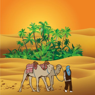 Sahara scenic clipart