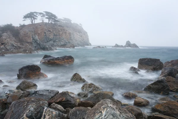 Peninsula in the fog — Stock Photo, Image