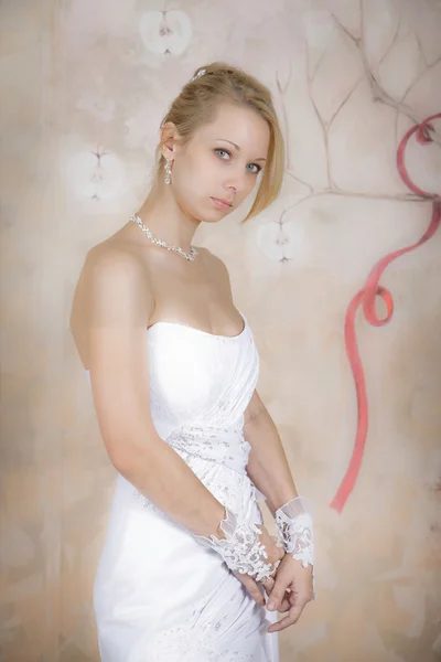 Docela štíhlá nevěsta 9 — Stock fotografie