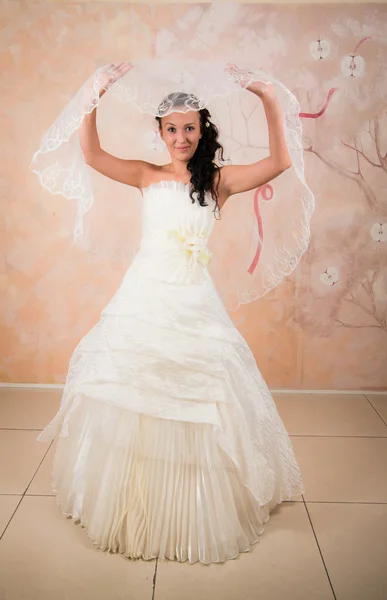 Νύφη σε φόρεμα — Φωτογραφία Αρχείου