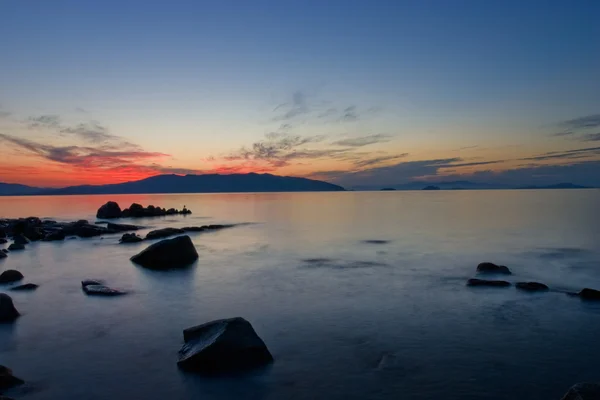 stock image Beautiful sea sunset