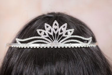 Beautiful tiara with artificial diamonds 5 clipart
