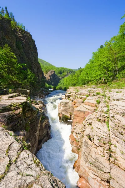 Krajobraz Lato Dzikie Górskie Rzeki — Zdjęcie stockowe