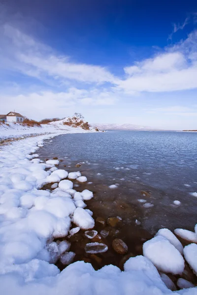 Krásné Zimní Povaha Přímořský Území Vladivostok Rusko — Stock fotografie