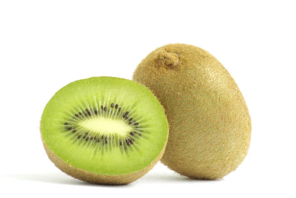Fructe Proaspete Kiwi Izolate Fundal Alb — Fotografie, imagine de stoc