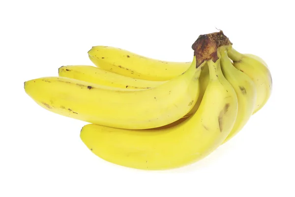 Bunch Van Bananen Geïsoleerd Witte Achtergrond — Stockfoto