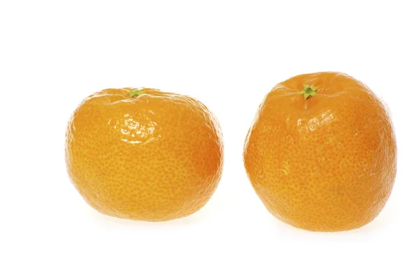 Mandarinka Izolované Bílém Pozadí — Stock fotografie