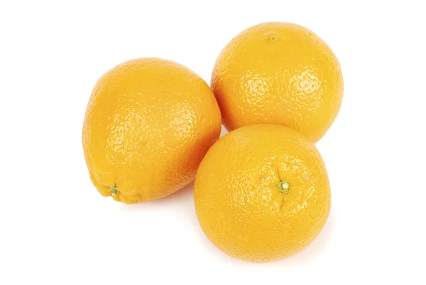 Orange på vit — Stockfoto