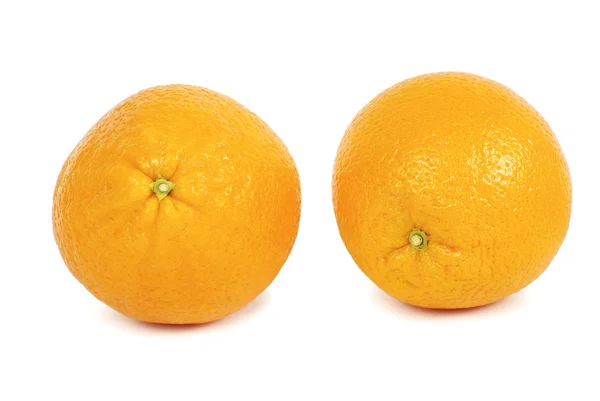 Orange på vit — Stockfoto