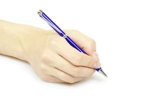 Kugelschreiber auf weiß — Stockfoto