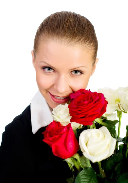 Young women with rose — Stock Photo, Image