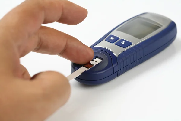 Měření glukózy — Stock fotografie