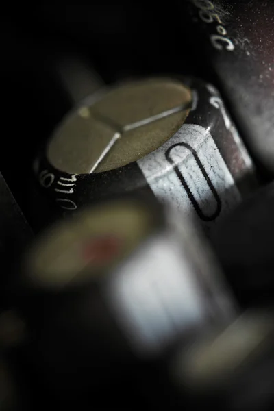 Capacitors on microcircuit board — Stock Photo, Image