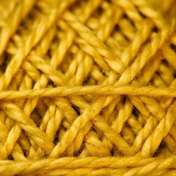 Yellow Cord ball closeup. — Stock Photo, Image