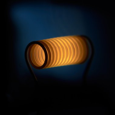Filament closeup of the lightbulb. clipart
