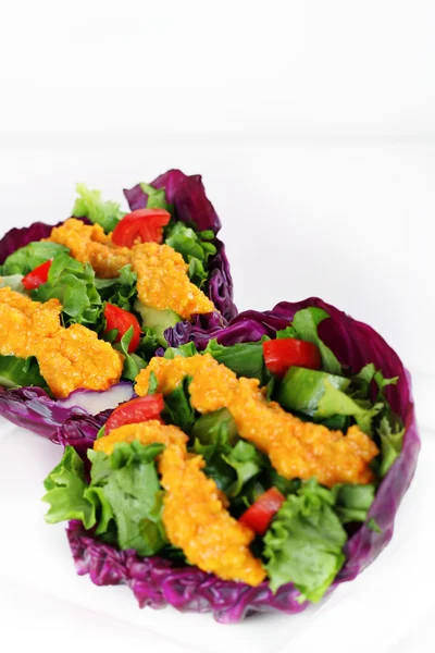 Salade Carottes Miso Avec Copyspace — Photo