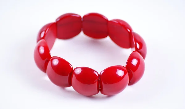 Red stone bracelet — Stock Photo, Image
