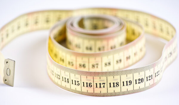 A yellow measuring tape.