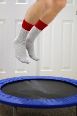 Mini Trampoline Jumping clipart