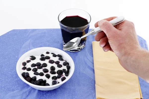Blueberry Breakfast — Stock Photo, Image