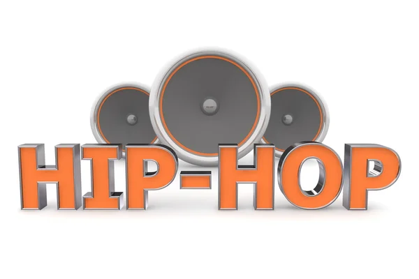 Lautsprecher Hip-Hop - orange — Stockfoto