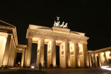 Brandeburg Gate At Night clipart