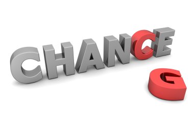 Chance to Change II - Red and Grey clipart