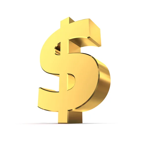 Parlak Doları sembolü - altın yüzey — Stok fotoğraf