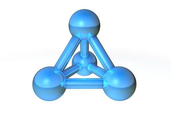 分子構造ブルー ii — ストック写真