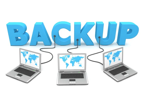 Multiple Wired to Backup — Stock Photo, Image