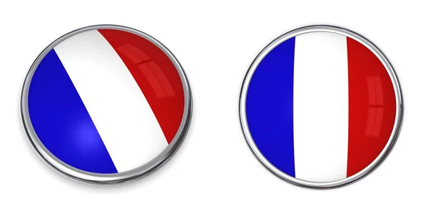 横幅按钮法国 — 图库照片