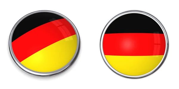 Botão de bandeira Alemanha — Fotografia de Stock