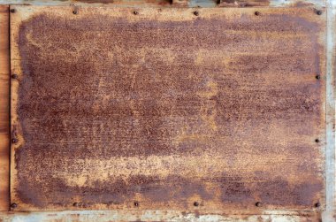 Texture - Rusty Metal Panel clipart